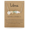 <strong>Handmade</strong> Natural Gemstone Zodiac Silver Necklace - <strong>Last Day Clearance Sale 70% OFF</strong>