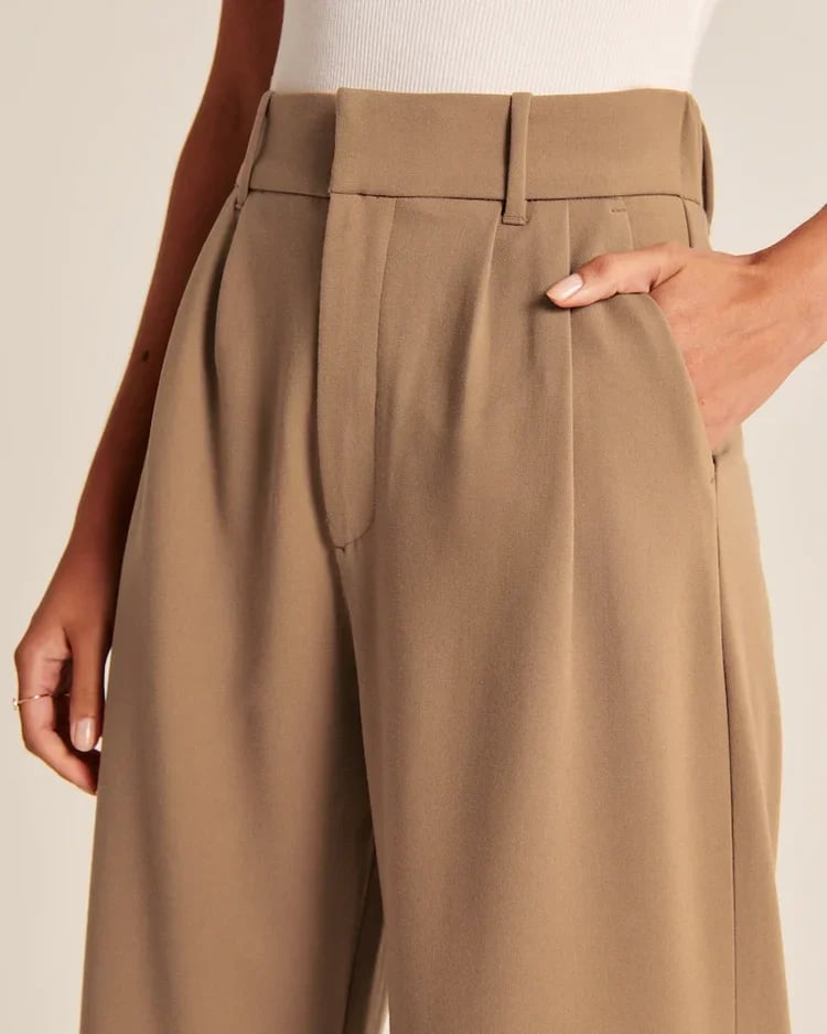 💕Last Day Promotion 50% OFF - 2023 The Effortless Tailored Wide Leg Pants(Buy 2  Free Shipping)