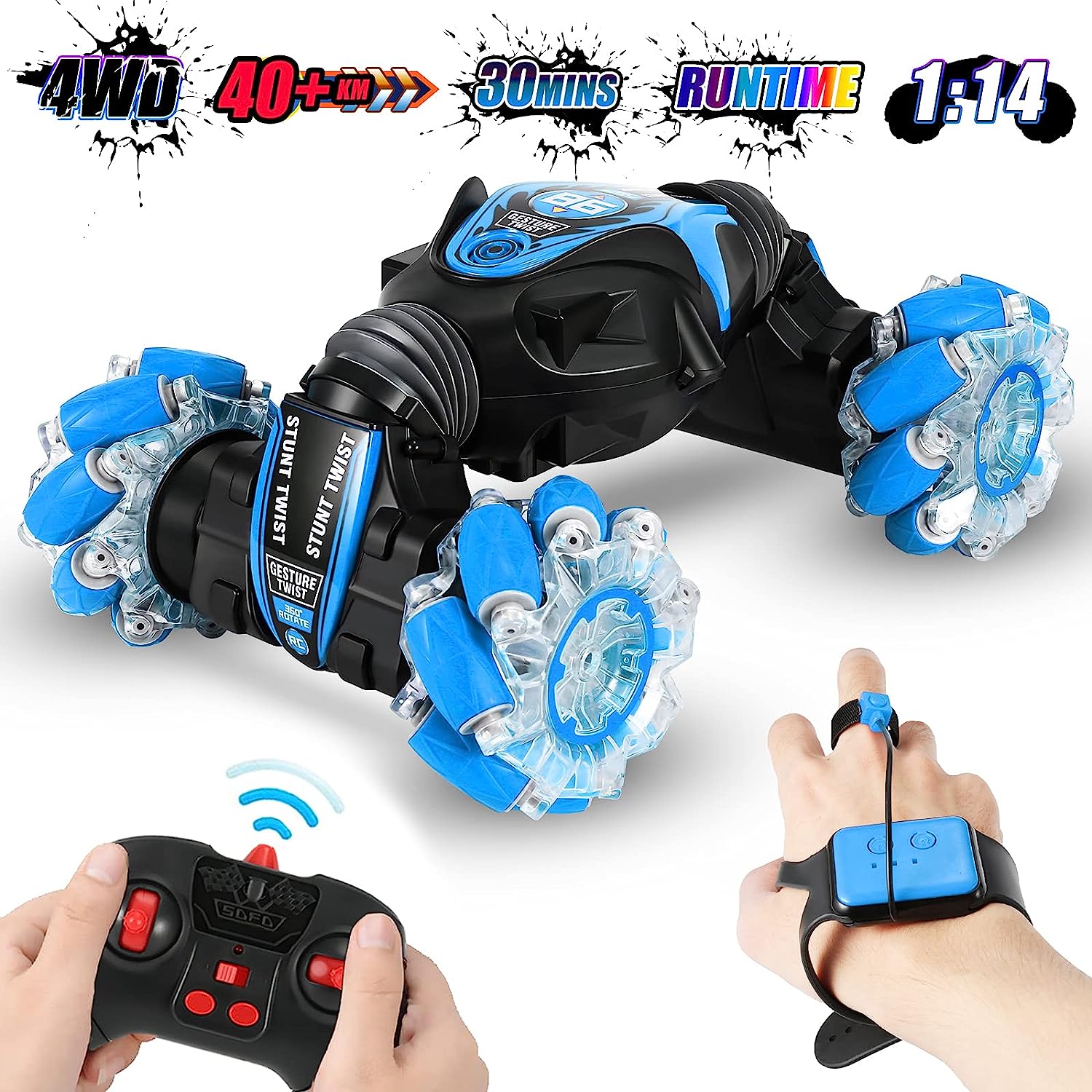 🔥Limited Time Sale 48% OFF🎉Gesture Sensing RC Stunt Car-Buy 2 Get Free Shipping