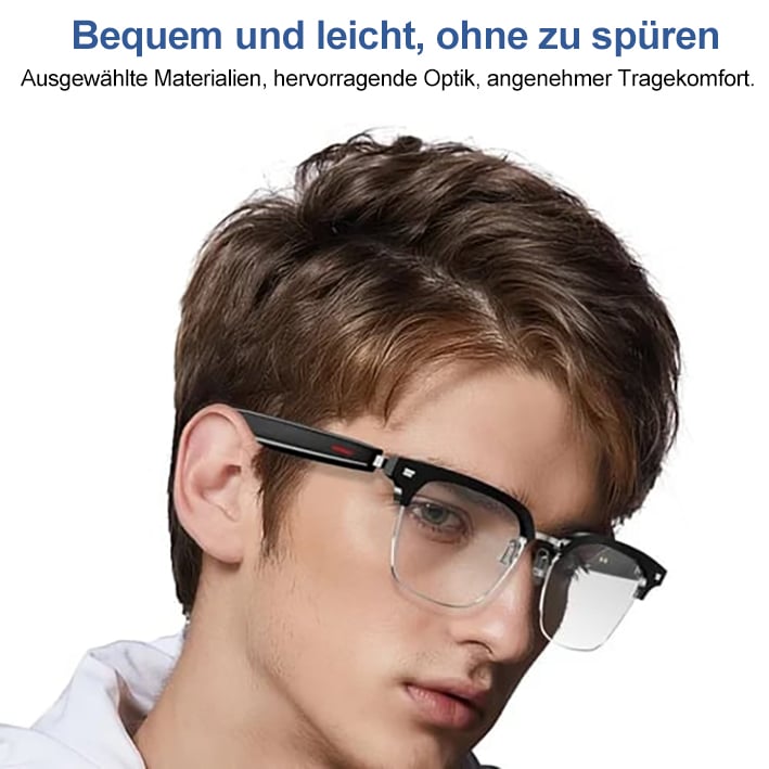 🔥Letzter Tag 49% Rabatt✨Super Black Technologie-Intelligente kabellose Kopfhörer-Sonnenbrille