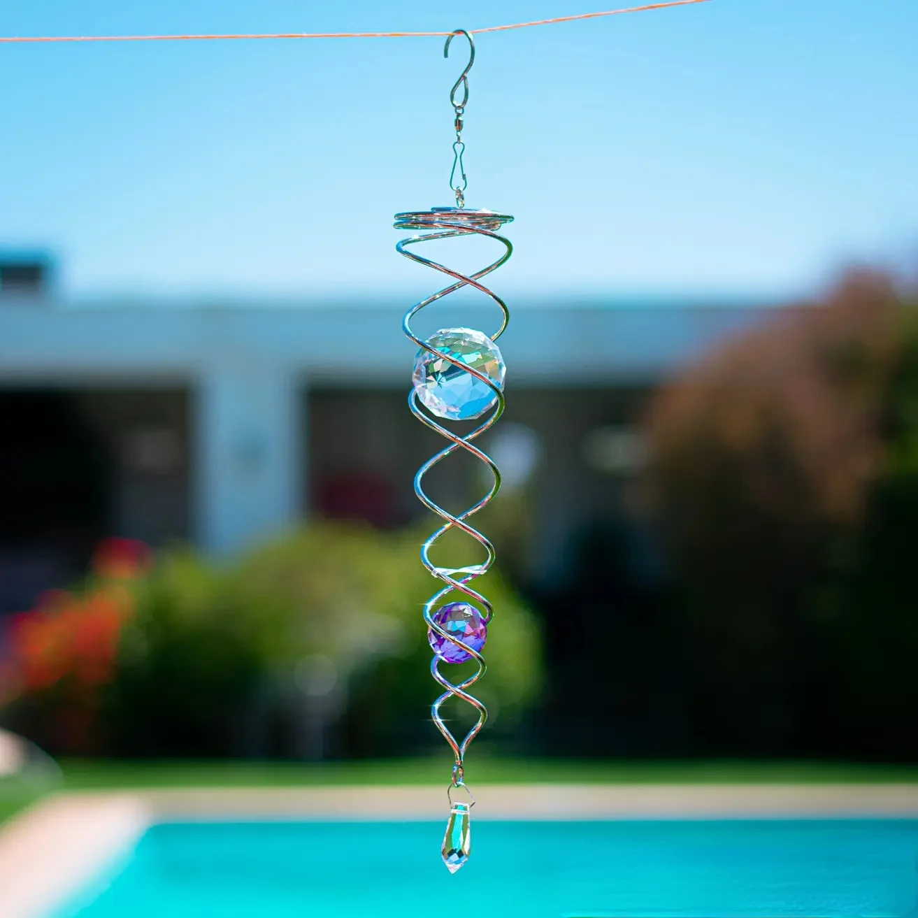 🔥Last Day Promotion-49%OFF - Gazing Ball Spiral Tail Wind Spinner Stabilizer