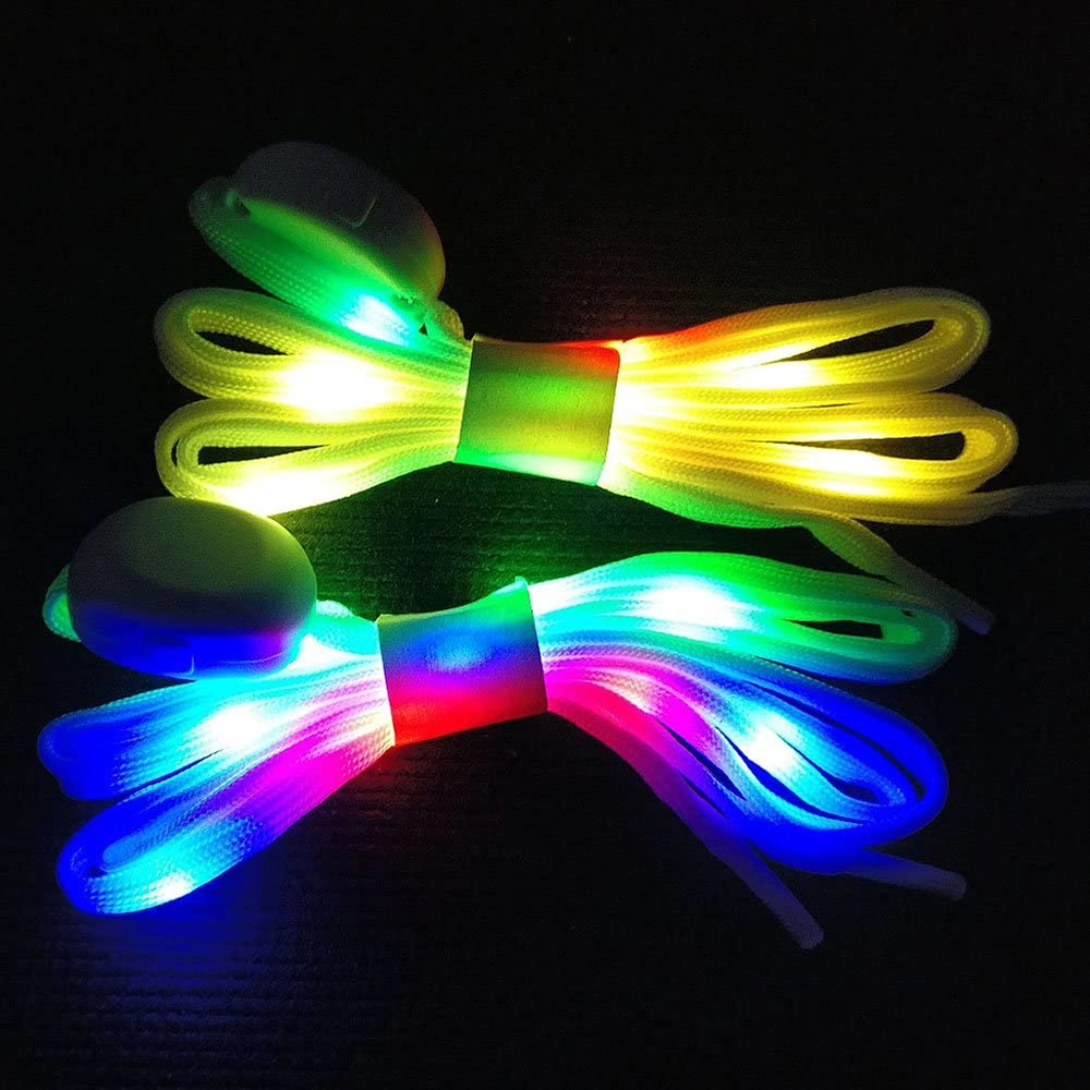 (🌲Early Christmas Sale- SAVE 48% OFF)LED Flashing Shoestrings--buy 5 get 3 free & free shipping(8 pairs)