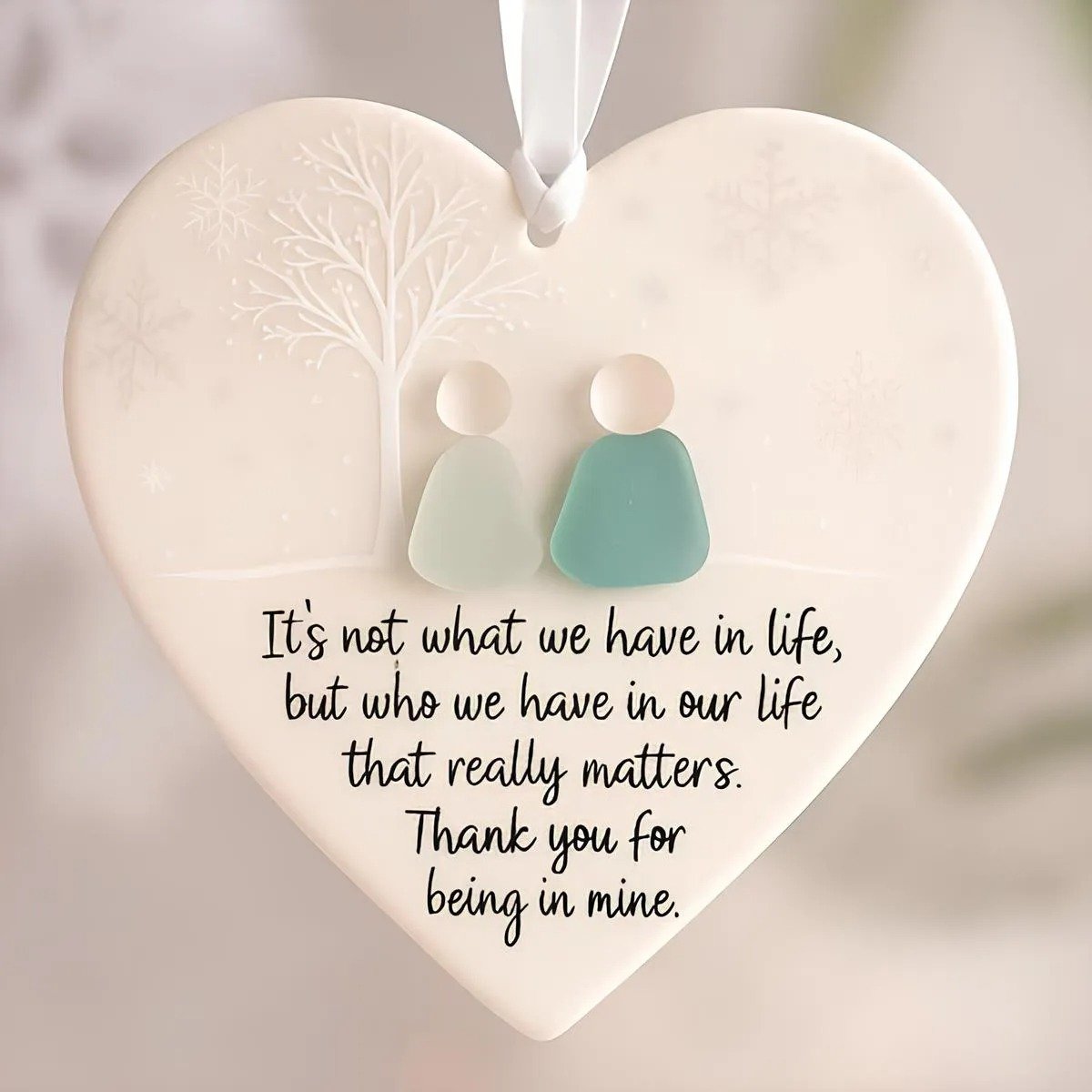 🎄TikTok Christmas Sale -70% OFF✨Heart-Shaped Sea Glass Friendship Decor💝- Shaped by Nature & Crafted by Hand