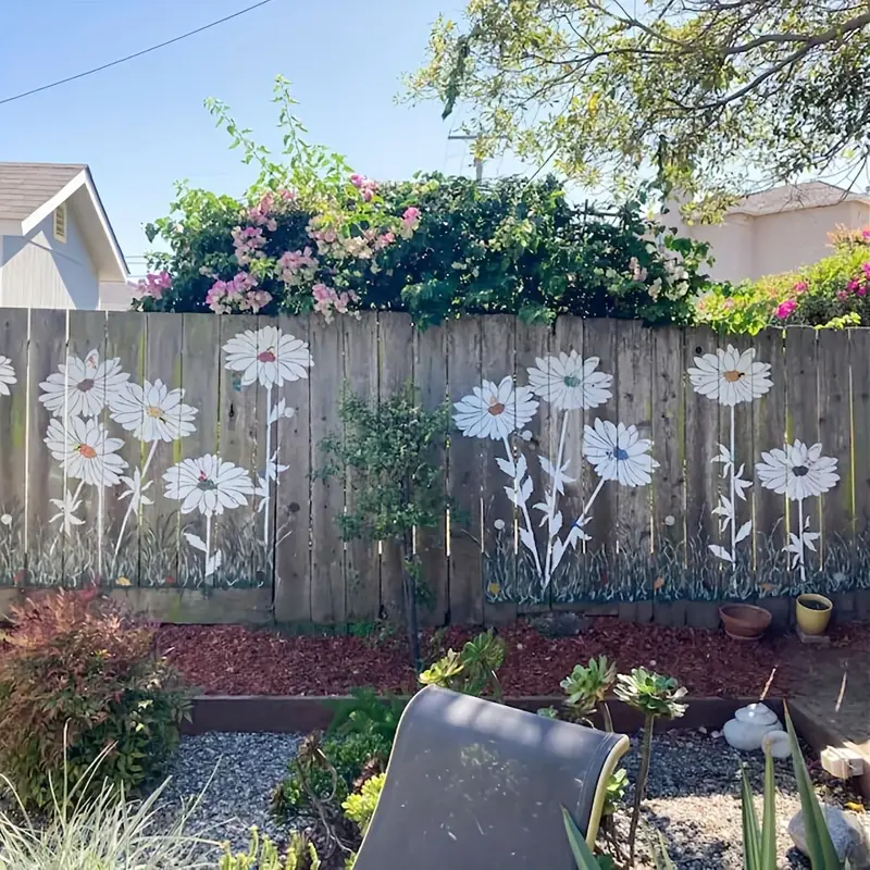 🏡Last Day 75% OFF -Garden Fence Large Flower Stencils🌻DIY Decoration