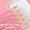 Chopsticks Reusable Dishwasher Safe, 9.57 inches Premium Non-slip Lightweight Fiberglass Chop Sticks, Japanese Chinese Chopstick Gift Set for Party, Pink- 5 Pairs