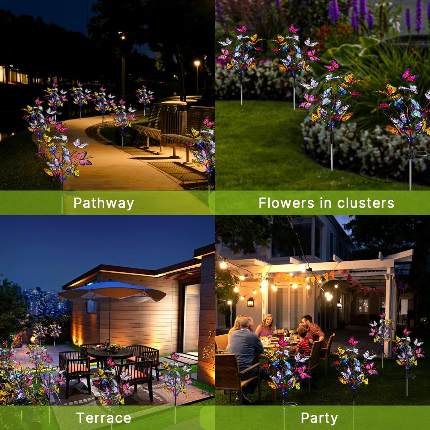 🔥Last Day Promotion 48% OFF-🦋-Solar Outdoor Butterfly Lights💐