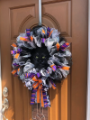 🔥Halloween Sale 49% OFF-🖤Glowing Eyes Black Cat Halloween Wreath