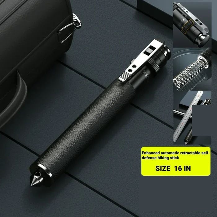 🔥NEW YEAR HOT SALE-48% OFF🔥Enhanced Automatic Retractable Self-Defense Hiking Stick