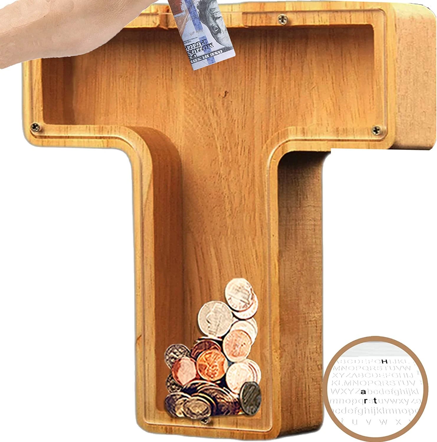 🔥2024 Last Day 50% Off🔥Piggy Bank-Wood Gift For Kids