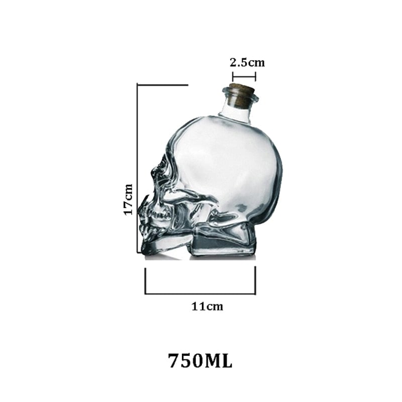 Doomed Crystal Skull Liquor Decanter