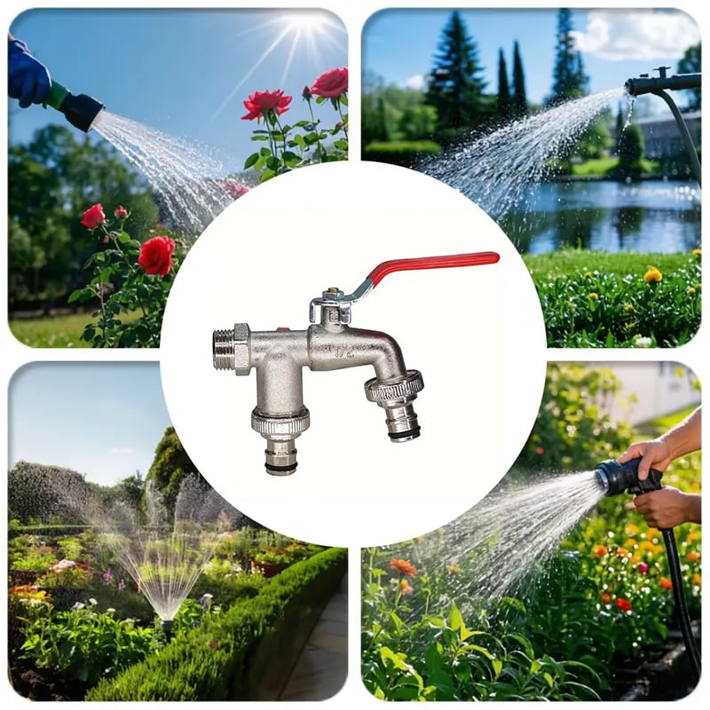 💥LAST DAY SALE 50% OFF💥Double Outlet Outdoor Tap