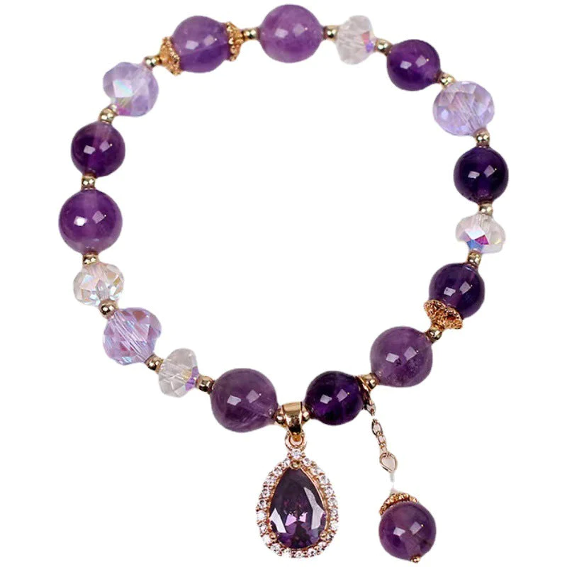 🎁2024 Hot Sale Promotion ⚡59% OFF🎁-Natural Amethyst Water Drop Bracelet