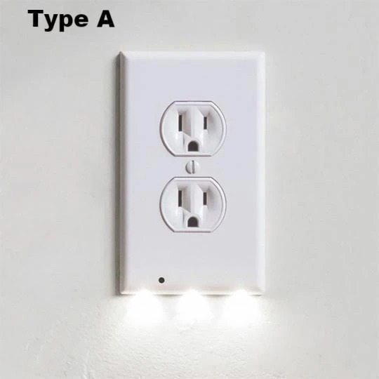(🔥Hot Summer Sale - 50% OFF) Outlet Wall Plate With Night Lights - No Batteries or Wires-[UL FCC CSA CERTIFIED]