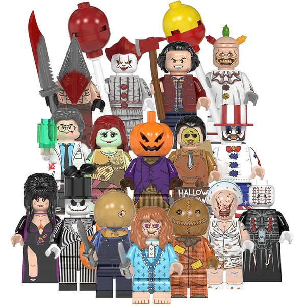 (🔥TikTok Summer SALE) -Horror Movie Characters Mini Action Figures Building Blocks