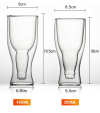 Inverted Bottle Beer Glass