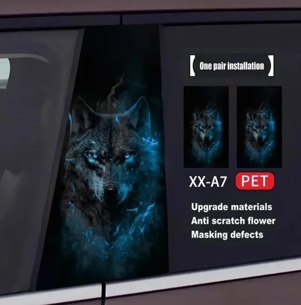 🔥Last Day Promotion 70% OFF🔥Custom Animal Series Car Door Sticker Set (2Pcs)