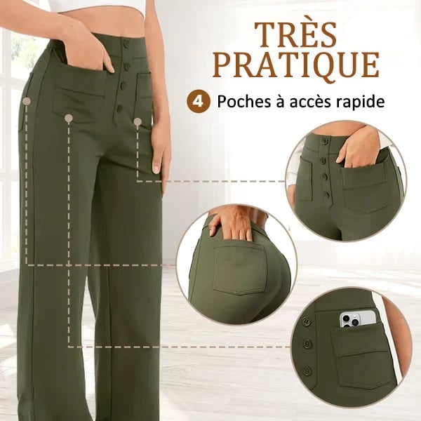 🔥Dernier jour 70% DE RÉDUCTION 🔥- Pantalon très élastique avec plusieurs poches