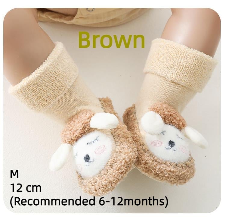 🔥Last Day Promotion 70% OFF🔥Baby Cartoon Plush Cotton Toddler Shoes