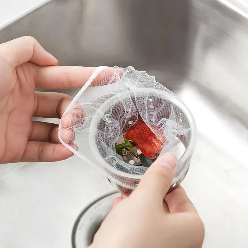 (🔥Last Day Promotion-48%OFF)Kitchen Disposable Sink Strainer Net Bag--100PCs(Buy 3 get 1 Free)