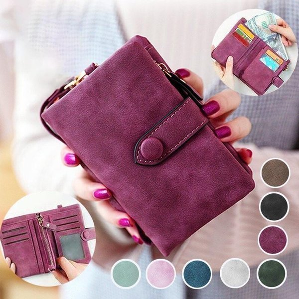 (🔥HOT SALE) Small Trifold Leather Wallet For Women, Buy 2 Get Extra 10% OFF & Free Shipping
