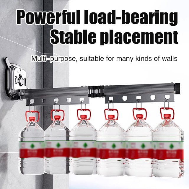 🔥Last Day Promotion 70% OFF🔥Suction Cup Wall Mount Folding Clothes Drying Rack