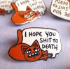 Funny Kitty Enamel Pin