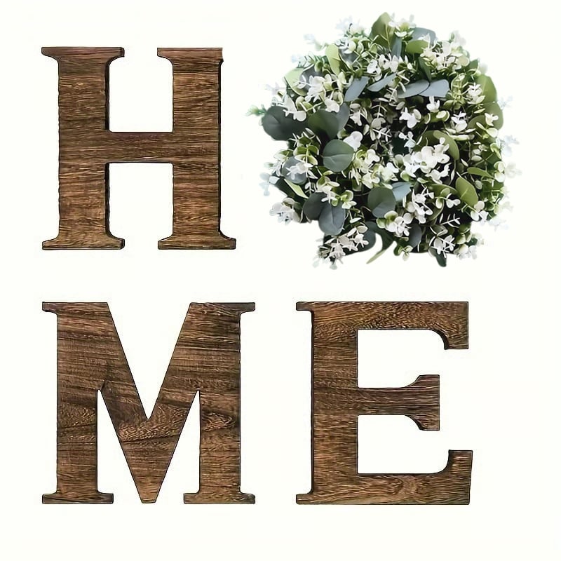 🍂TikTok Fall Sale — Last Day 70% OFF🎉HOME Wooden Letter Sign: Modern Farmhouse Wall Decor🌸