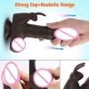 Black Suction Dildo Vibrator Female Masturbation Realistic Dildo - BP-12268