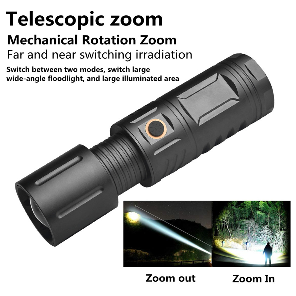 🔥Limited Time Sale 70% OFF🎉LED Rechargeable T40 High Lumen Zoom flashlight-Buy 2 Get Free Shipping