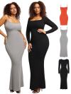 Built-in Shapewear Modal Soft Lounge Dresses