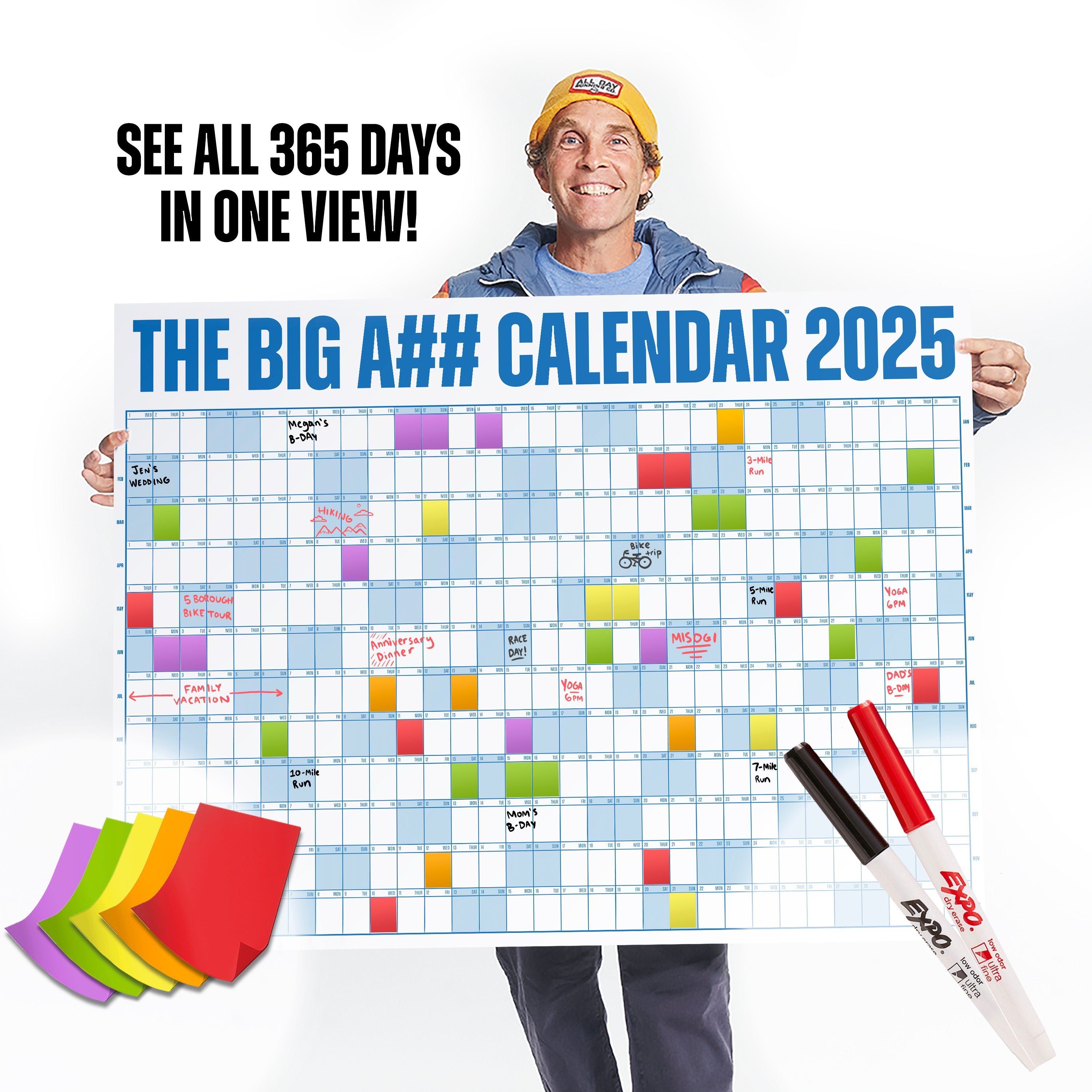 🎁Last Day Promotion 49% OFF🔥The Big A## Calendar 2025 | Dry Erase