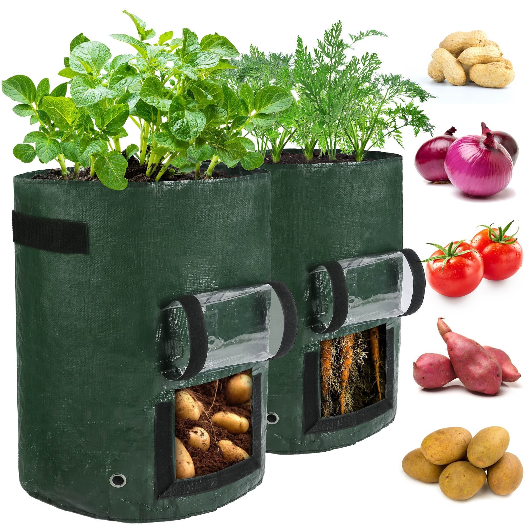 🔥New Year Specials - 49% OFF 🥔10 Gallons Large Capacity Vegetables Grow Planter PE Container Bag