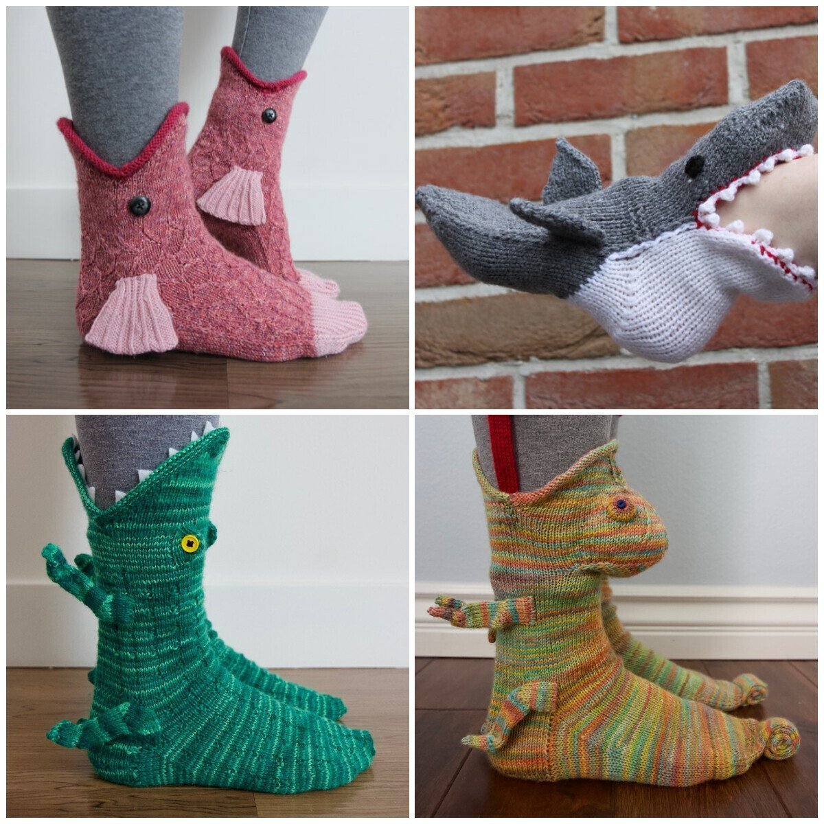 🎅Christmas Pre Sale- 3D Knit Crocodile Socks(BUY 3 GET 1 FREE)