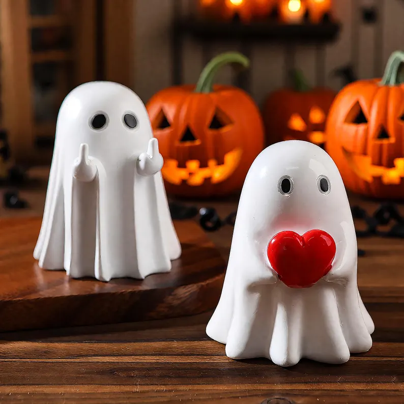 👻100% Handmade Funny Rude Ghost Figurine（𝐒𝐦𝐢𝐭𝐡 𝐇𝐚𝐧𝐝𝐦𝐚𝐝𝐞®）