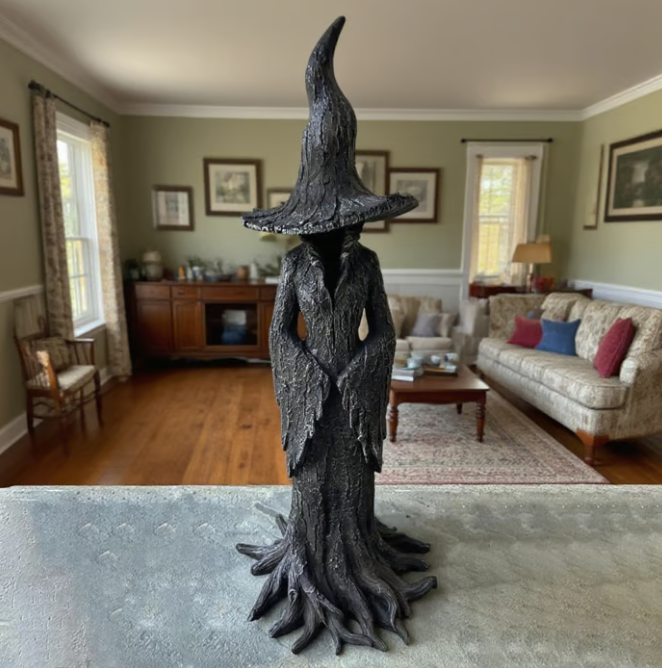 🔥LAST DAY 49% OFF - 🧙‍♀️💫Hand-Painted Enchanting Witch Statue: The Guardian of Your Home