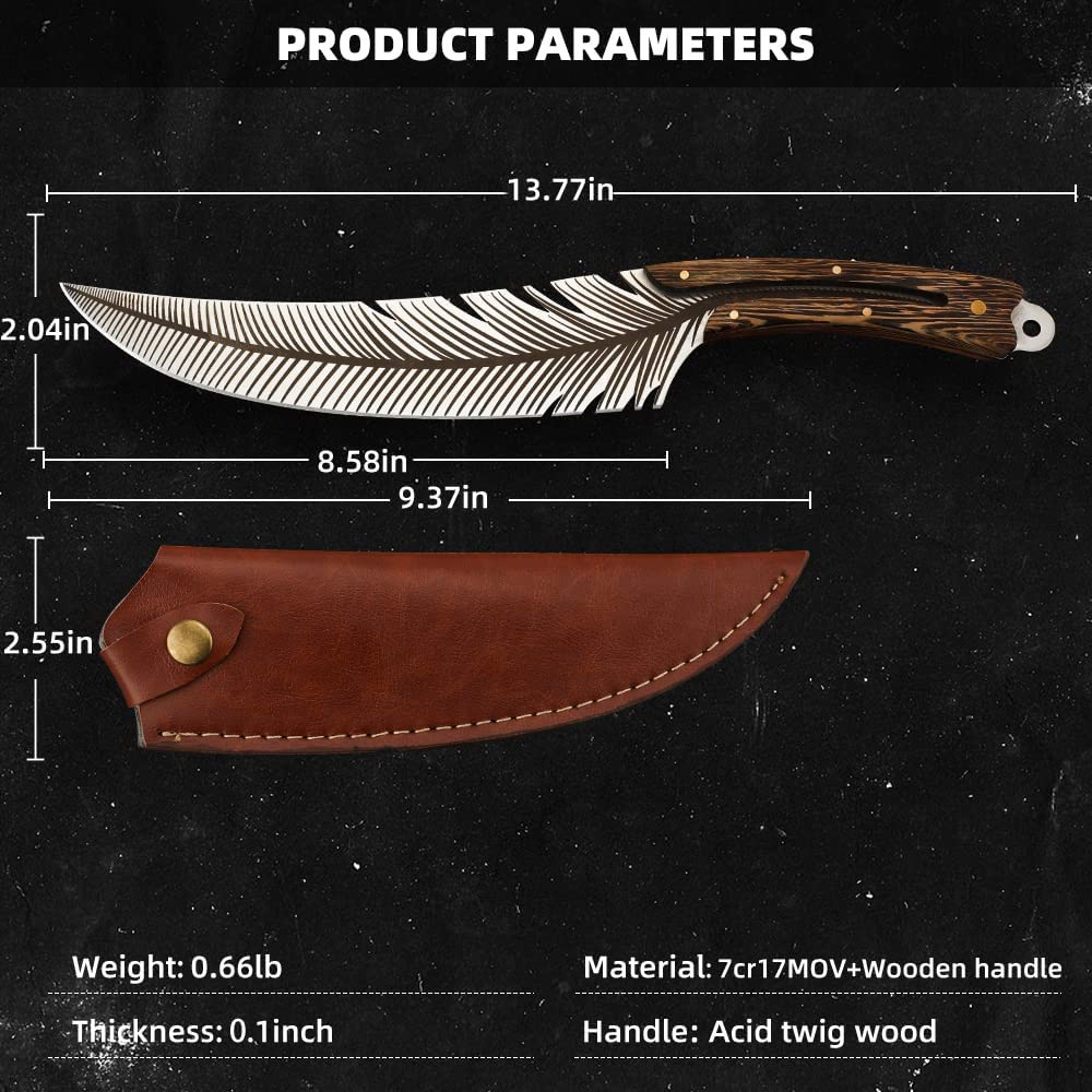 👨Early Father's Day Sale - Save 70% 🔪Hand Forged Feather Knife, Buy 2 Free Shipping