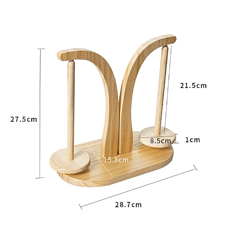 Wooden Yarn Spool Rack