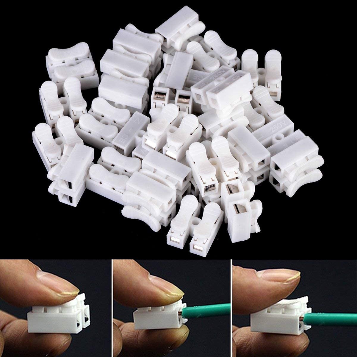 (Christmas Hot Sale- 48% OFF) Push Quick Wire Cable Connector- Buy 60 Get 30 Free