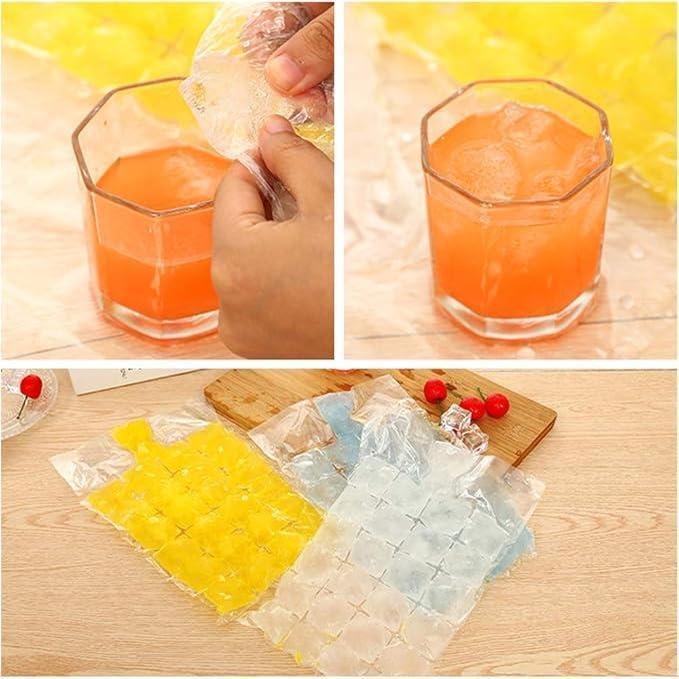 10PCS-Disposable Ice - making Bags Frozen Ice Cube Tray Mold