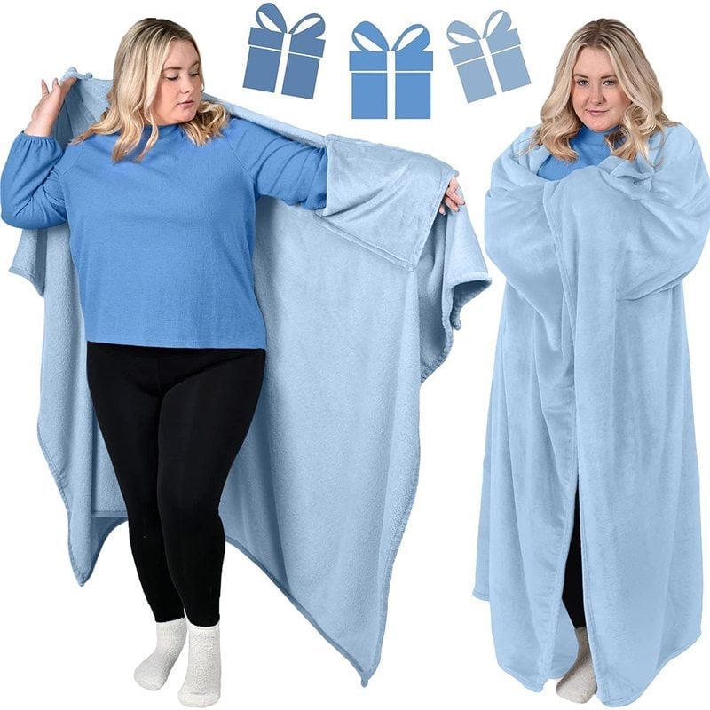 Cozy Sleeved Soft Blanket
