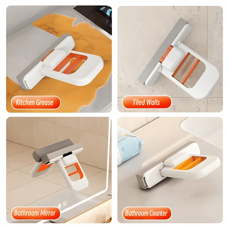 🍂TikTok Fall Sale🎉Mini Foldable Desktop Mop –  Mop for Wet & Dry🧼🫧