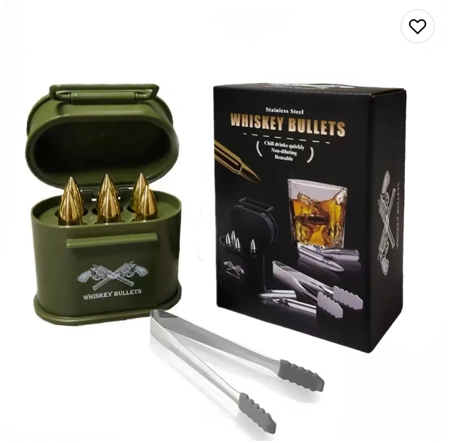 🌲EARLY CHRISTMAS SALE - 50% OFF🎁Stainless Steel Bullet Shaped Whiskey Stones(BUY 2 GET FREE SHIPPING)