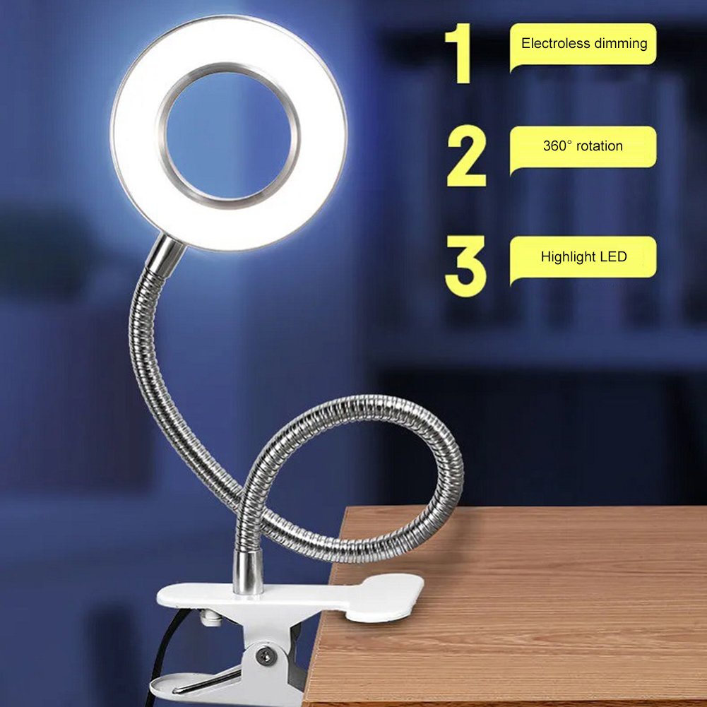 💥LAST DAY SALE 50% OFF💥Magnifying Glass Clip-On Desk Lamp⚡Buy 2 Free Shipping