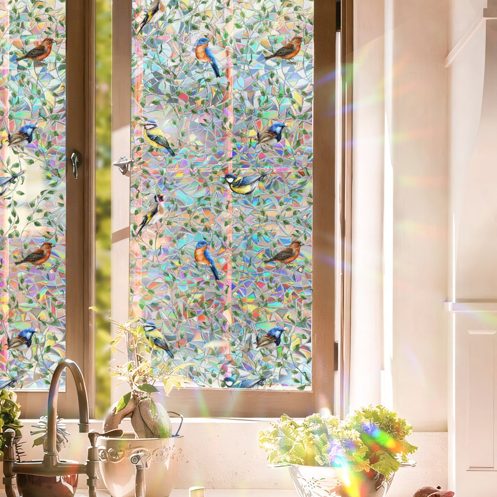 (🌲Early Christmas Sale - 49% OFF) Sun Catcher Prismatic Bird Window Film,43x100 CM