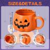 🎁TikTok Last Day Sale - 70% OFF👻Halloween Mugs Set - Black Pumpkin & White Ghost Ceramic Coffee Cups 🎃