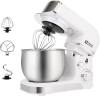 Kitchen in the box Stand Mixer,3.2Qt Small Electric Food Mixer,6 Speeds Portable Lightweight Kitchen Mixer for Daily Use with Egg Whisk,Dough Hook,Flat Beater (Blue)