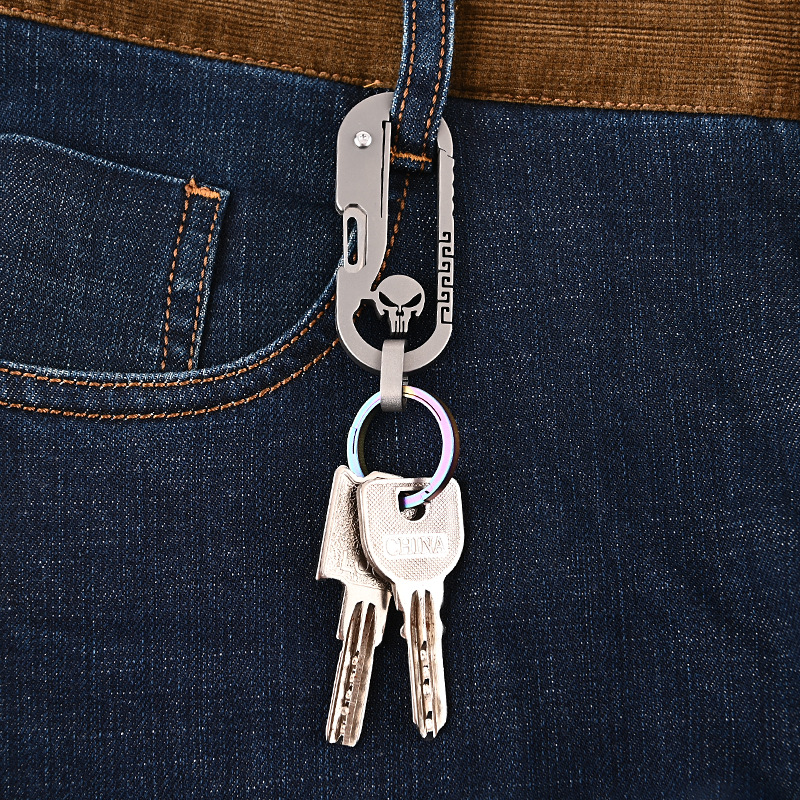 🔥Last Day Promo - 70% OFF 🎁Titanium Keychain Mini Skull Knife | Buy 2 Free Shipping