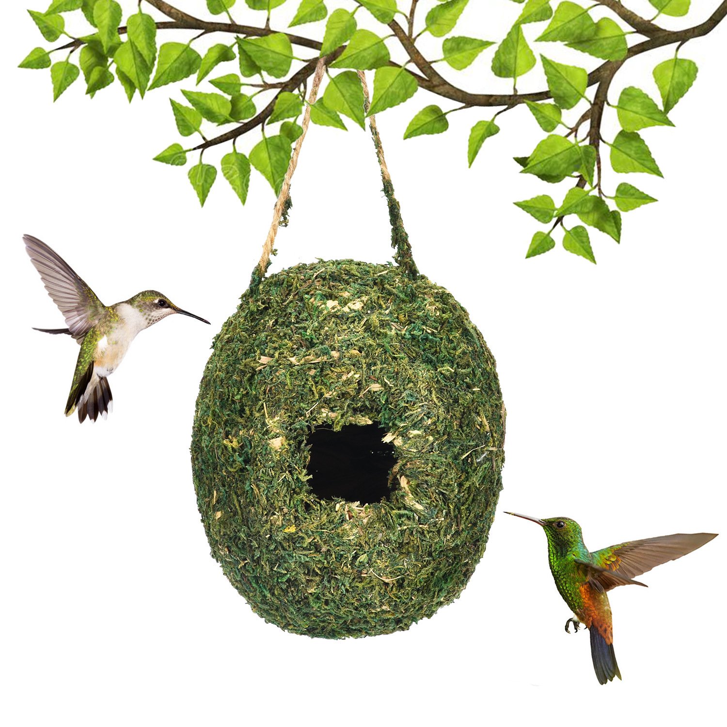 Halloween Special This outdoor hanging birdhouse is spherical, handwoven, and durable. 89% of people will buy this (free shipping).🔥👍One of each style.
