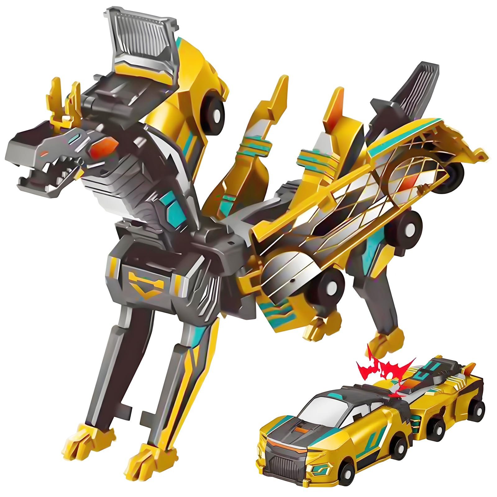 🔥Last Day Promotion 70% OFF💥Collision Transforming Dinosaur Car Toy⚡BUY 2 FREE SHIPPING