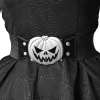 ⏰LAST DAY SALE 50% OFF💥Elastic Waist Belt Trick Or Treat Pumpkin Black